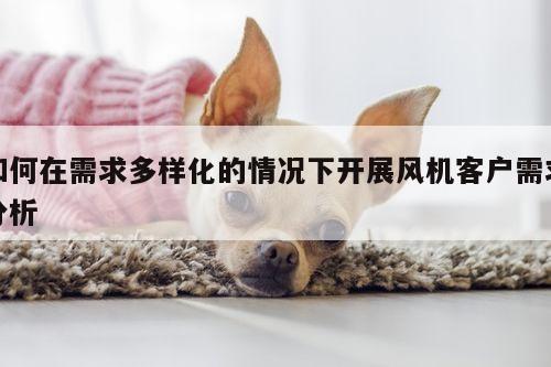 如何在需求多样化的情况下开展风机客户需求分析