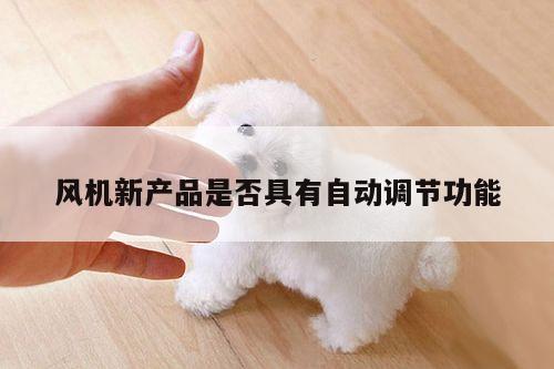 风机新产品是否具有自动调节功能