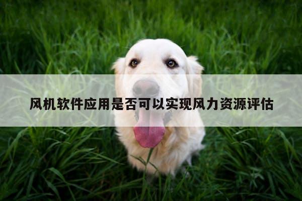 风机软件应用是否可以实现风力资源评估